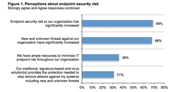 Perceptions about endpoint security risk