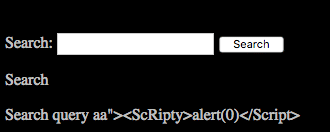non-persistent xss payload displayed as text