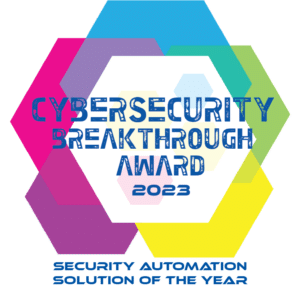 cybersecurity breakthrough award 2023 - security automation solution of the year