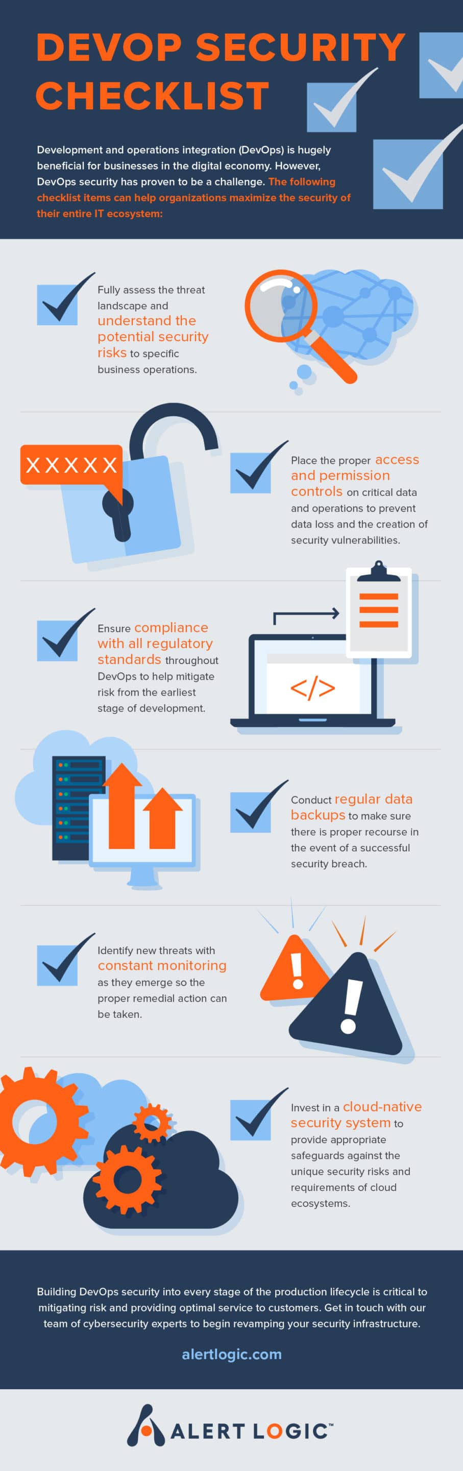 DevOps Security Checklist infographic