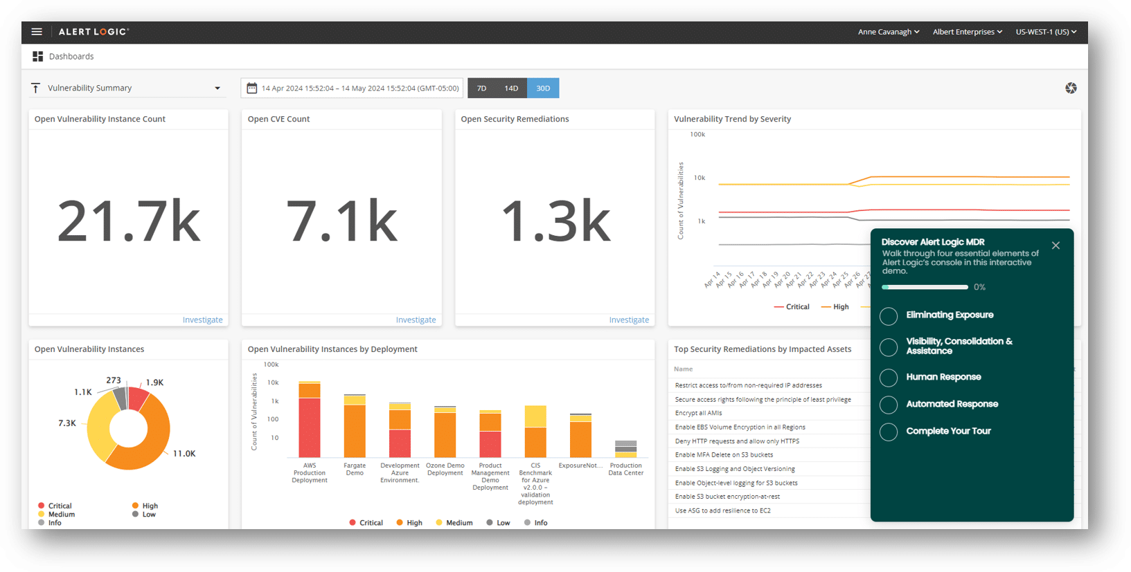 Interactive Demo Fortra’s Alert Logic MDR